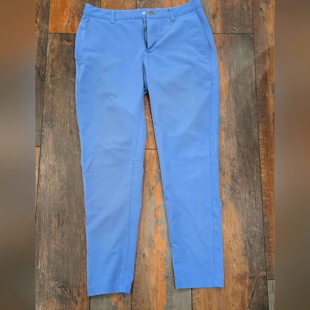 Bonobos Mens Tour Golf Pants 30x30 Slim Paper Light Blue